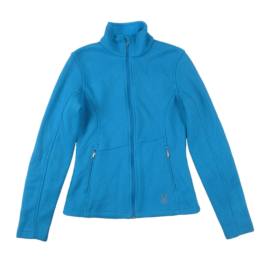 Spyder Endure Core Sweater Jacket Women's Riviera Blue Zip Pockets 508282 XL - Picture 2 of 11